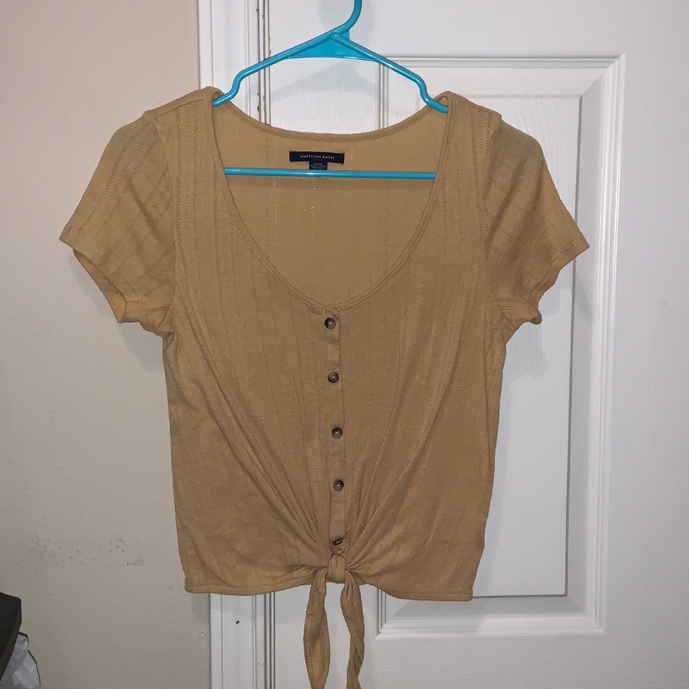 American Eagle, Yellow top - Size Small